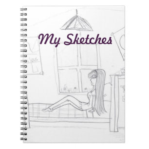 Girl in Room Sketch Book Notitieboek