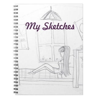 Girl in Room Sketch Book Notitieboek