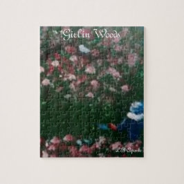 Girl in Woods jigsaw puzzle Legpuzzel