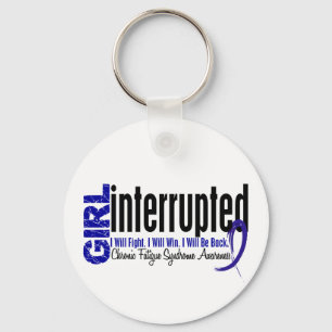 Girl Interrupte CFS Chronic Fatigue Syndrome Sleutelhanger