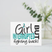 Girl Interrupted 2 Cervical Cancer Briefkaart (Staand voorkant)