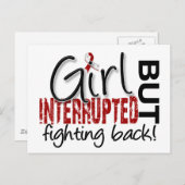 Girl Interrupted 2 Head en Neck Cancer Briefkaart (Voorkant / Achterkant)