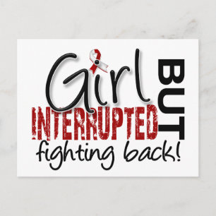 Girl Interrupted 2 Head en Neck Cancer Briefkaart