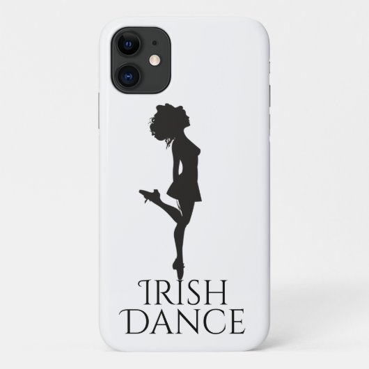 Girl Irish Dancer Hard Shoe Black en White Dance Case-Mate iPhone Case (Achterkant)