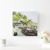 'Girl Jane Clock' Vierkante Klok (Huis)