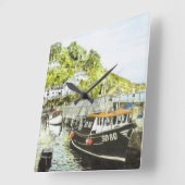 'Girl Jane Clock' Vierkante Klok (Hoek)