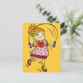 Girl Jumping Rope Briefkaart (Staand voorkant)