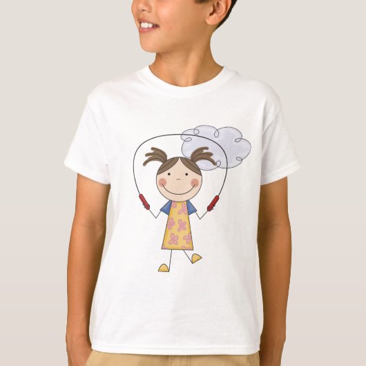 Girl Jumping Rope T-shirts en Gifts (Voorkant)