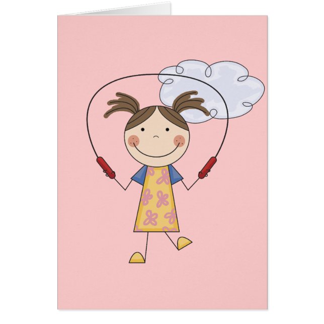 Girl Jumping Rope T-shirts en Gifts (Voorkant)