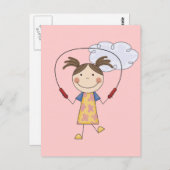 Girl Jumping Rope T-shirts en Gifts Briefkaart (Voorkant / Achterkant)