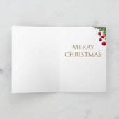 -Girl-kerstavond Feestdagen Kaart (Binnen)