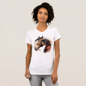 Girl Kissshorse Indian Native T-shirt (Voorkant volledig)