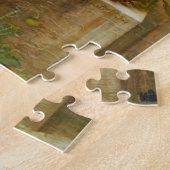 Girl Knitting, Bouguereau Legpuzzel (Zijkant)