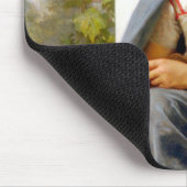 Girl Knitting, Bouguereau Muismat (Hoek)