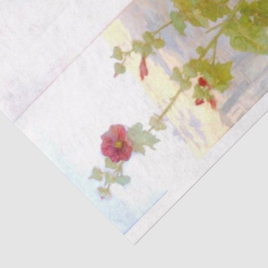 Girl Knitting, Bouguereau Tissuepapier (Detail)