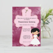 Girl-kruiscommunistisch meisje kaart (Staand voorkant)