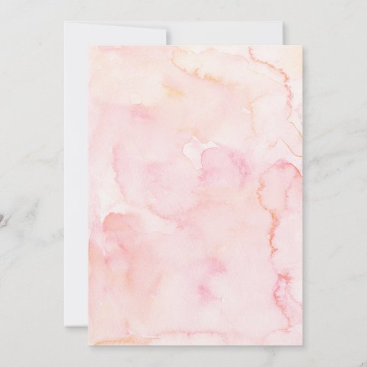 Girl Lace Floral Pink First Community Invitation Kaart (Achterkant)