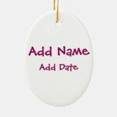 Girl Lacrosse Player - Donker Keramisch Ornament (Achterkant)