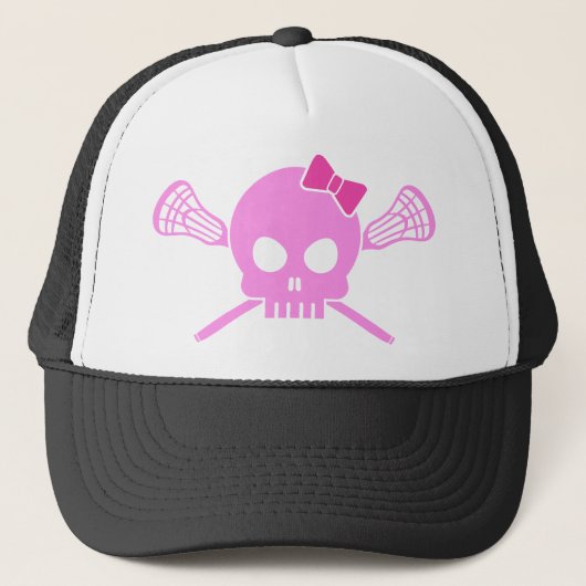 Girl Lacrosse Skull Trucker Pet (Voorkant)