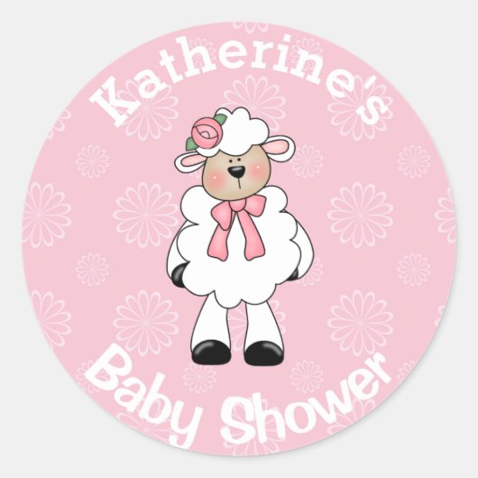 Girl Lamb Stickers (Voorkant)