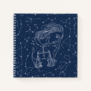 Girl Libra Zodiac Sign Notitieboek