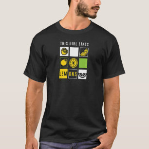 Girl Likes Lemons Lemonade Summer Lemon Juice T-shirt