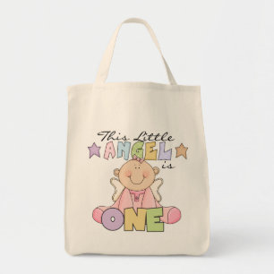 Girl Little Angel 1st Birthday Tshirts en Gifts Tote Bag
