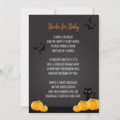 Girl Little Boo Halloween Baby shower Kaart (Achterkant)