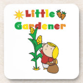 Girl Little Gardener Drankjes Onderzetter (Voorkant)