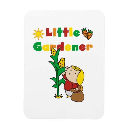 Girl Little Gardener Magneet (Verticaal)
