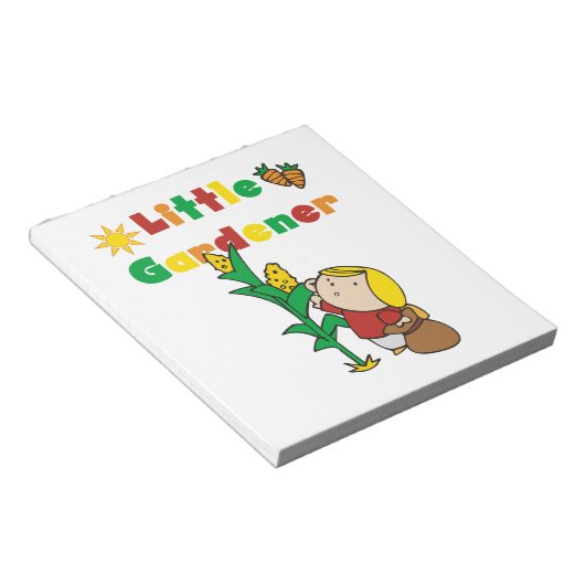 Girl Little Gardener Notitieblok (Schuin)