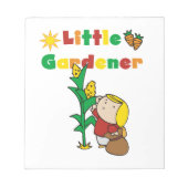 Girl Little Gardener Notitieblok (Voorkant)