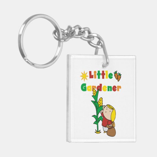 Girl Little Gardener Sleutelhanger (Voorkant Links)