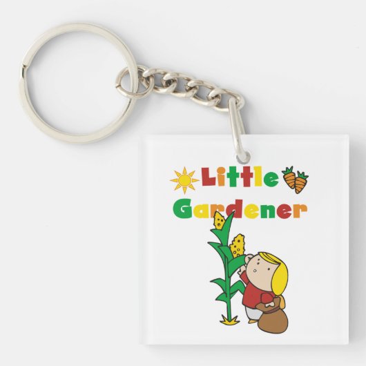 Girl Little Gardener Sleutelhanger (Voorkant)