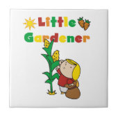 Girl Little Gardener Tegeltje (Voorkant)