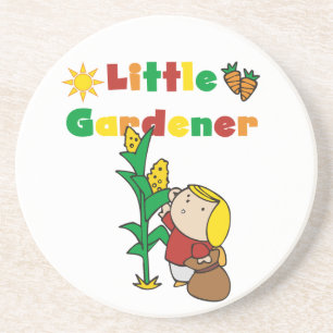Girl Little Gardener Zandsteen Onderzetter