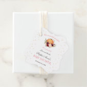 Girl Little Pumpkin Thanksgiving Baby shower Bedankjes Labels (In situ)