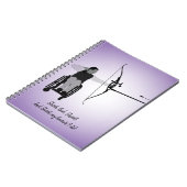 Girl Long Hair Pararcher Notitieboek (Linkerzijde)