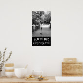 Girl Longboard: Onafhankelijkheid vieren Poster (Keuken)