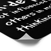 Girl Longboard: Onafhankelijkheid vieren Poster (Hoek)