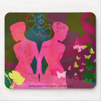 'Girl Love Designer Mousepad' Muismat