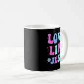 Girl Love Like Jesus Cute Christian Teen Women God Koffiemok (Voorkant rechts)