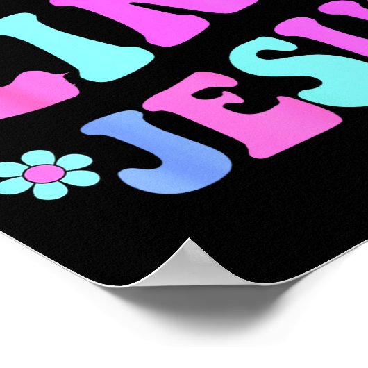 Girl Love Like Jesus Cute Christian Teen Women God Poster (Hoek)