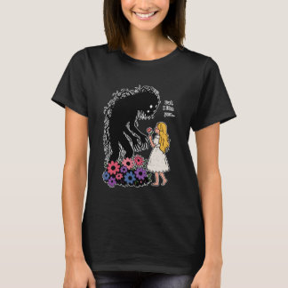 Girl Love Monster Halloween Creepy Spooky Season W T-shirt