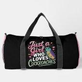 Girl Loves Cockroaches Bug Humor Plunjezak (Achterkant)