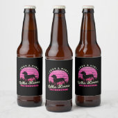 Girl Loves Dachshunds Bier Etiket (Flessen)