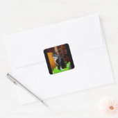  Girl Lucy Vierkante Sticker (Envelop)