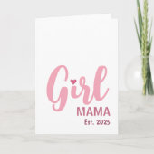 Girl Mama Est. Personalized Gift Kaart (Voorkant)