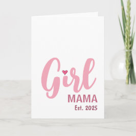 Girl Mama Est. Personalized Gift Kaart