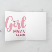 Girl Mama Est. Personalized Gift Kaart (Binnen)